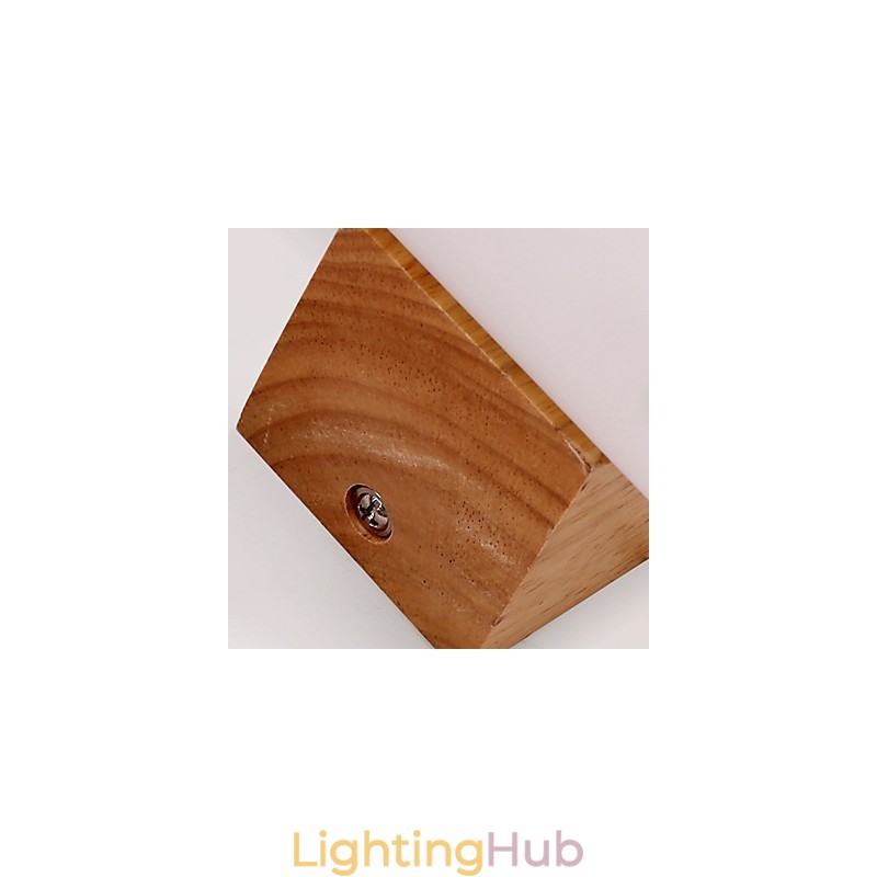 Novelty Country Feature for Mini Style Eye Protection Downlight Wall Sconces Wall Light Log Wood Bedroom Bedside Lamp