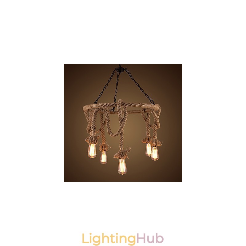 American Country Hemp Chandelier
