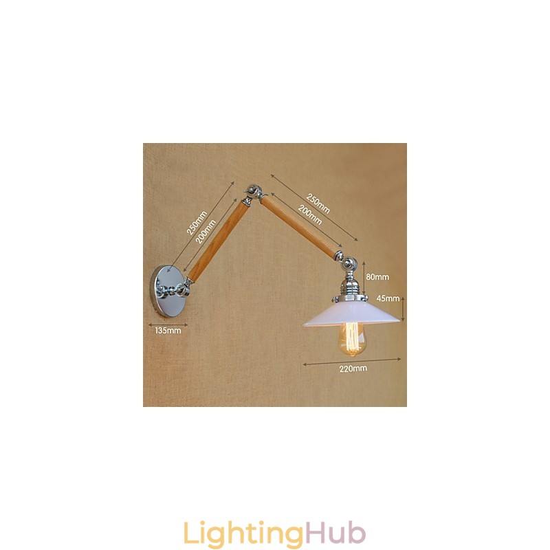 Rustic Lodge Country Chrome Feature for Swing Arm Ambient Light Swing Arm