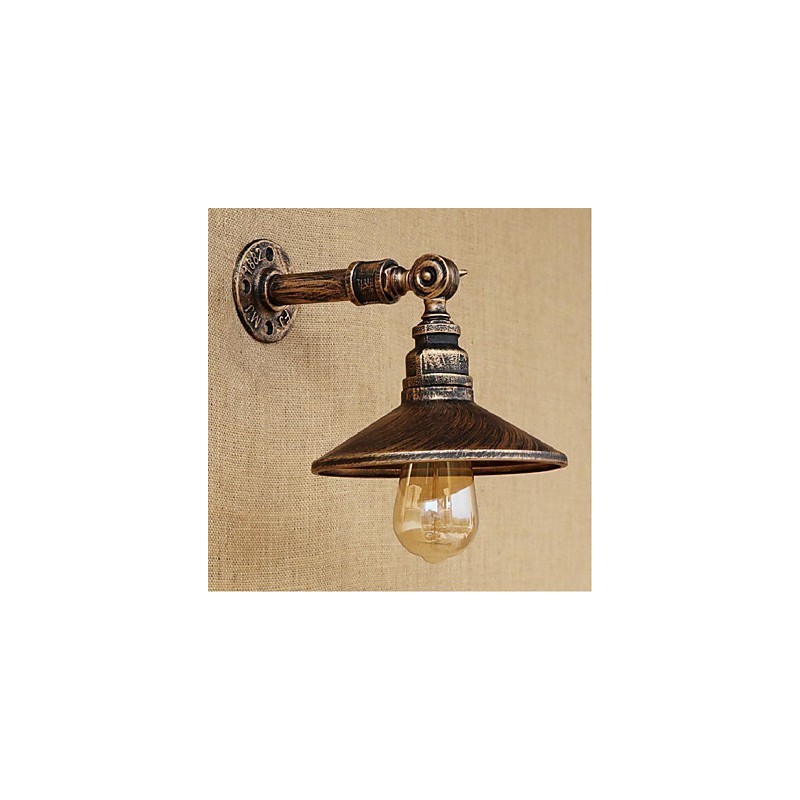 Industrial Style Nordic Water Pipe Wall Lamp Wall Light Brown Ancient