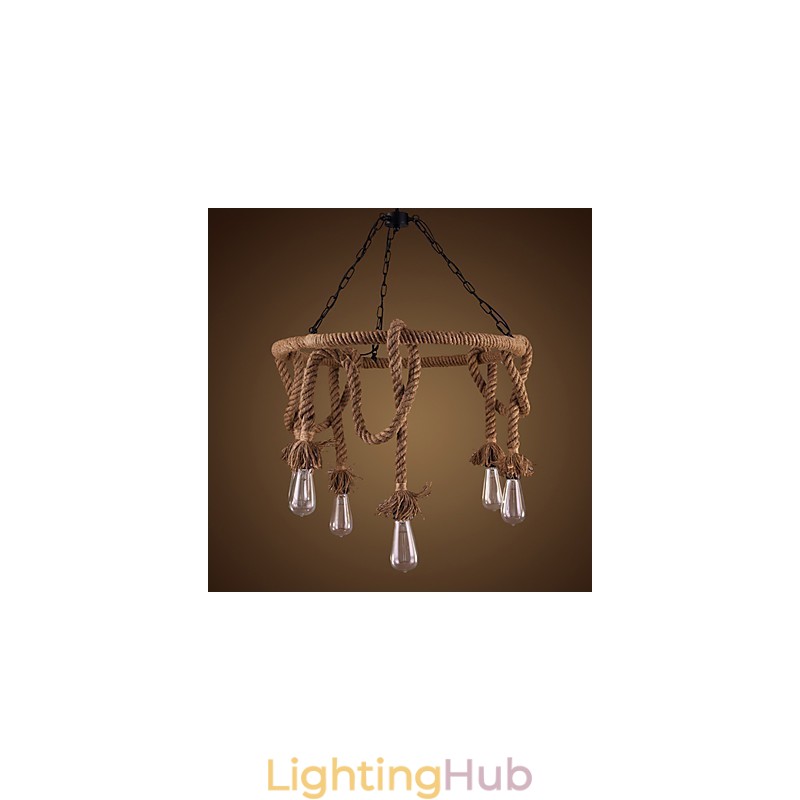 American Country Hemp Chandelier
