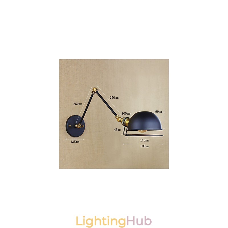 Industrial Retro European Style Village Character Lighting Decorative Wall Lamp Iron arm