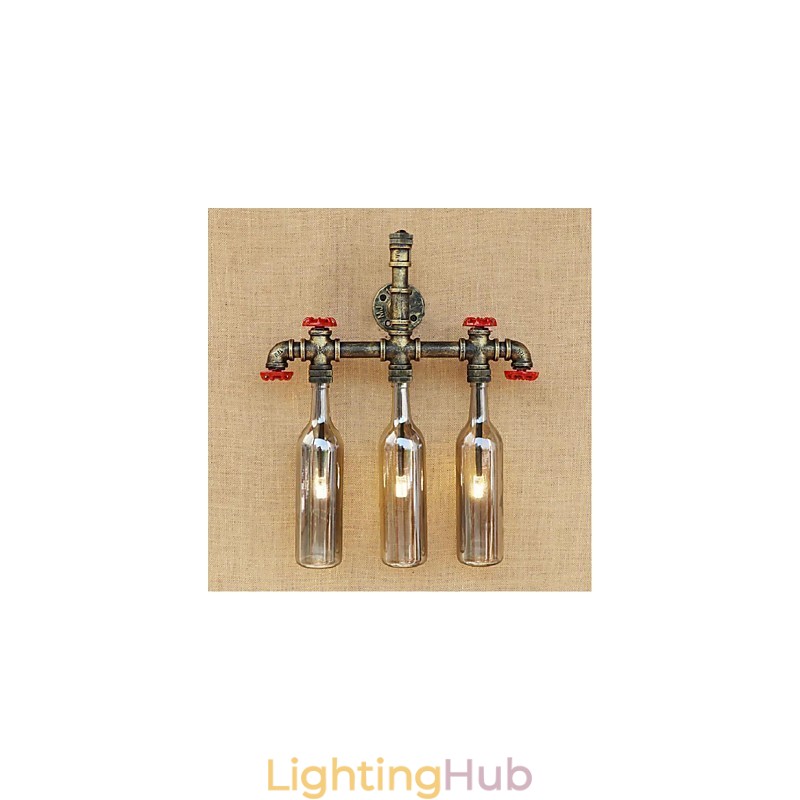 Water Bottle Wall Lamp Wall Light Grey