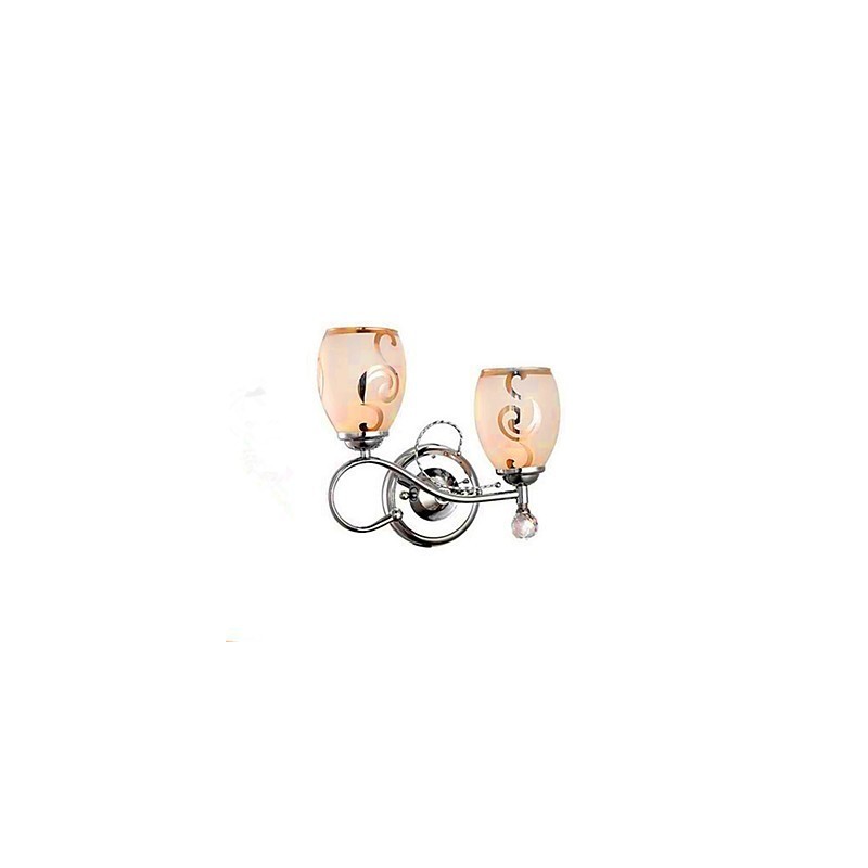 Modern Contemporary Electroplated Feature for Crystal Mini Style Ambient Light Wall Sconces