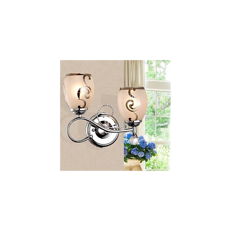 Modern Contemporary Electroplated Feature for Crystal Mini Style Ambient Light Wall Sconces