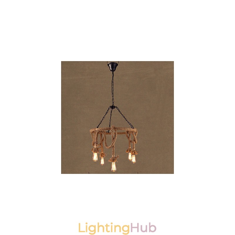 American Country Hemp Chandelier