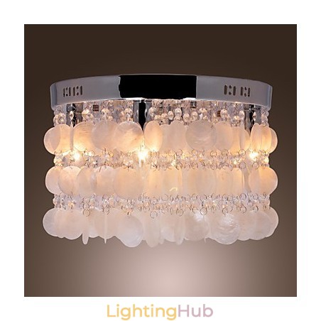 Modern Contemporary Crystal Mini Style Chrome Flush Mount Modern Contemporary Crystal Mini Style Chrome Flush Mount