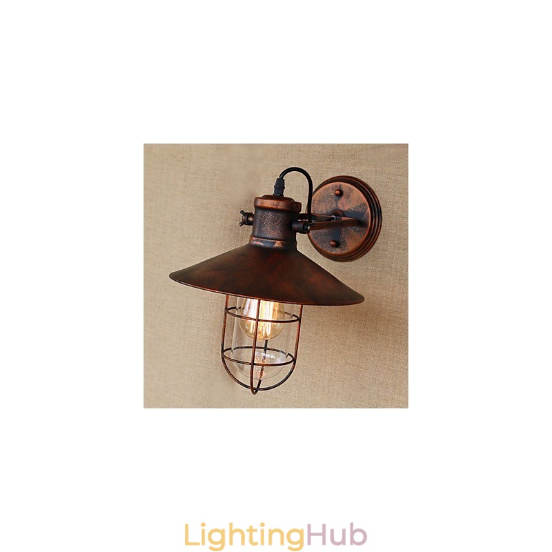 Rustic Lodge Country Retro Painting Feature for Mini Style Downlight Wall Lights