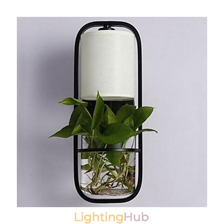 Modern Iron Creative Potted Plant Glass Wall Lamp Modern Iron Creative Potted Plant Glass Wall Lamp