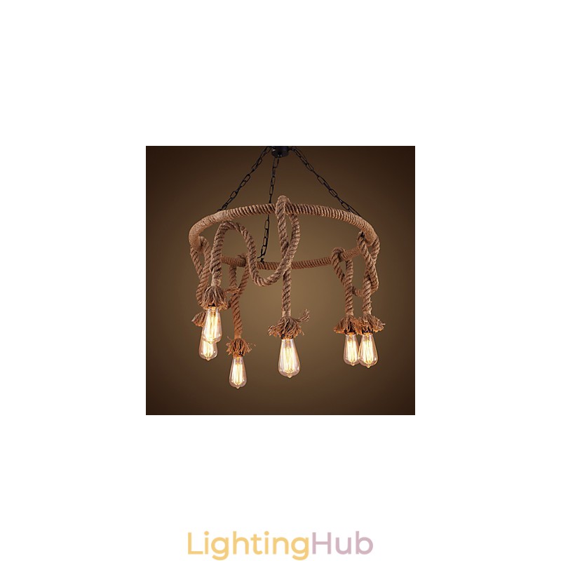 American Country Hemp Chandelier