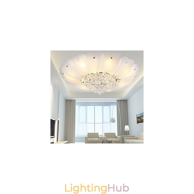 Flush Mount Crystal Modern Contemporary Traditional Classic Metal