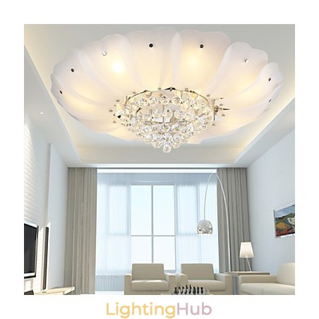 Flush Mount Crystal Modern Contemporary Traditional Classic Metal