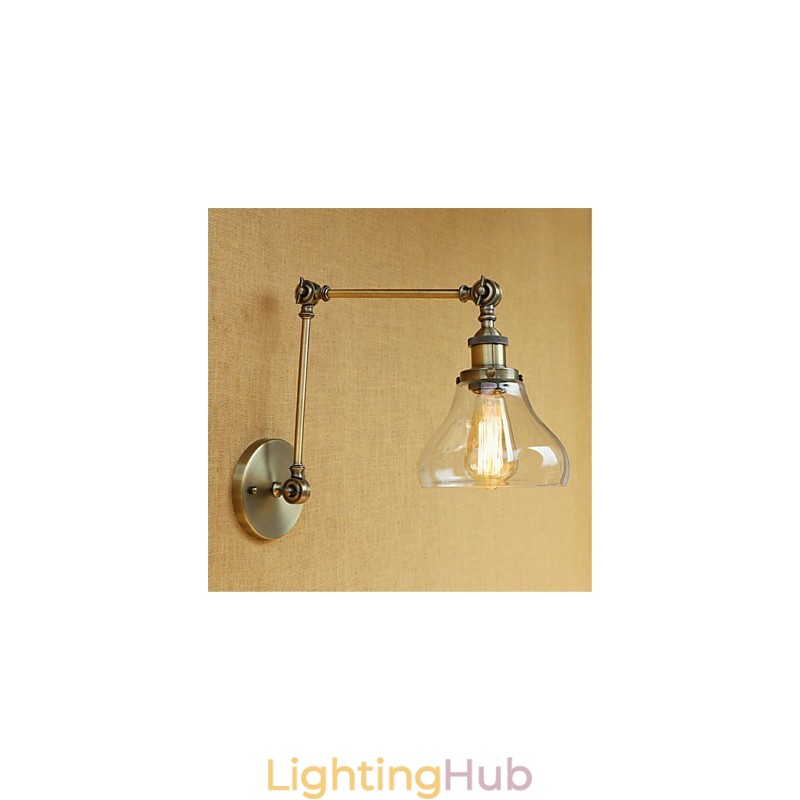 Country Retro Electroplated Feature for Mini Style Eye Protection Ambient Light Swing Arm LightsWall