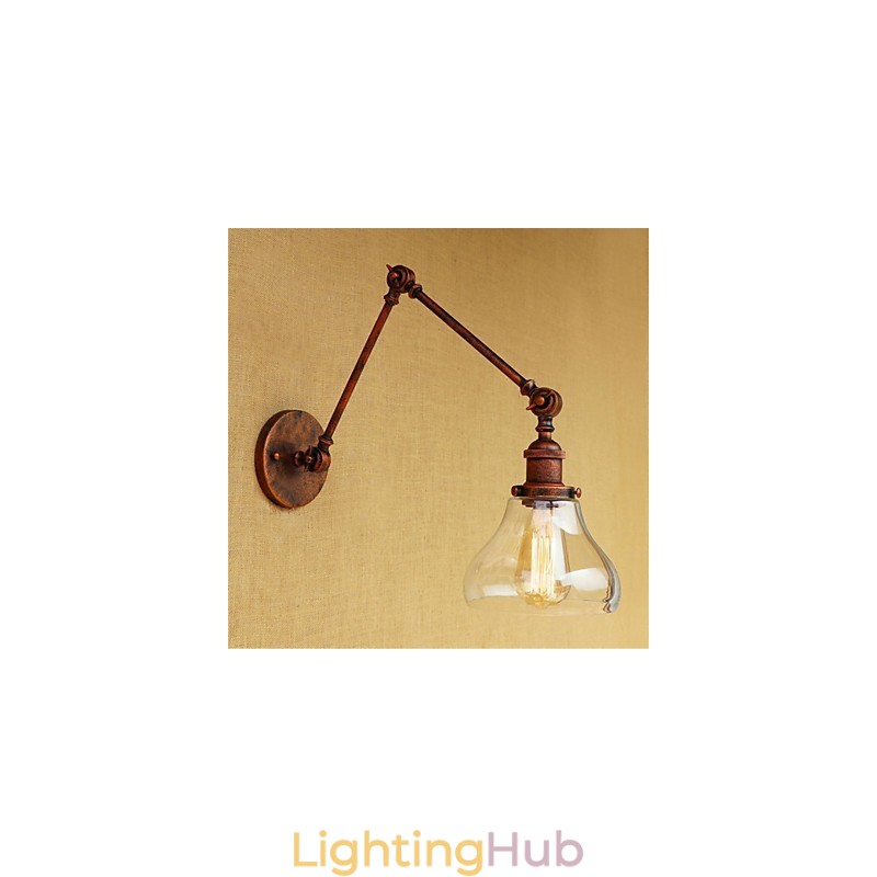 Country Retro Electroplated Feature for Mini Style Eye Protection Ambient Light Swing Arm LightsWall