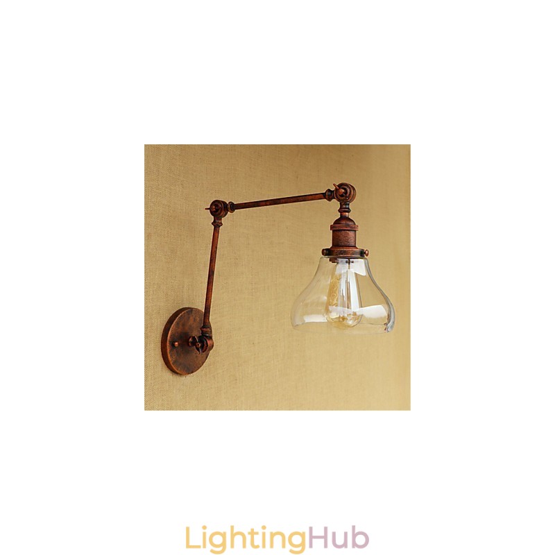Country Retro Electroplated Feature for Mini Style Eye Protection Ambient Light Swing Arm LightsWall