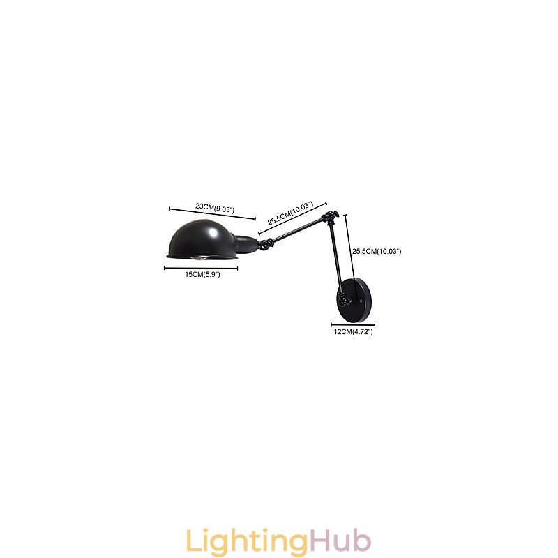 Buzz Foldable Wall Iron Wall Lamp Dumb Black Lightsaber Lamp On Wall European style American style