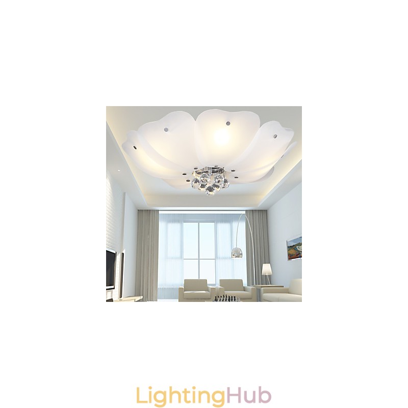 Flush Mount Crystal Modern Contemporary Traditional Classic Metal