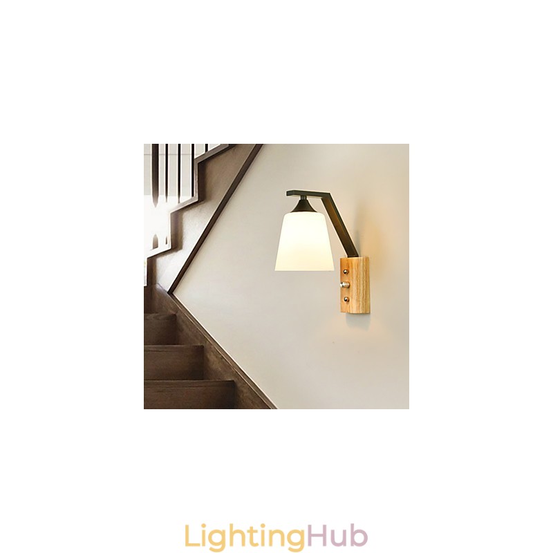 Traditional Classic Country Retro Painting Feature for Wall Sconces Wall Light
