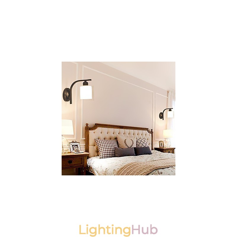 Traditional Classic Country Retro Painting Feature for Wall Sconces Wall Light