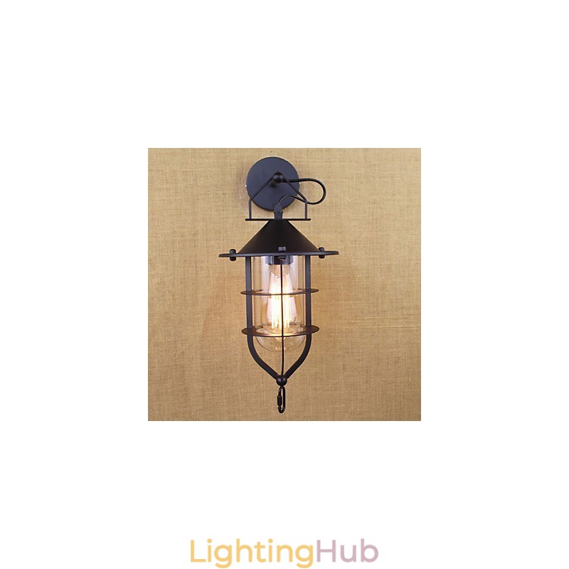 Country Retro Painting Feature for Mini Style Eye Protection Ambient Light Wall Sconces