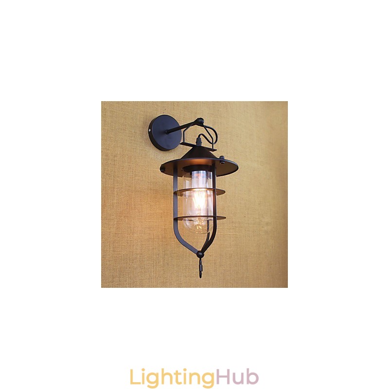 Country Retro Painting Feature for Mini Style Eye Protection Ambient Light Wall Sconces