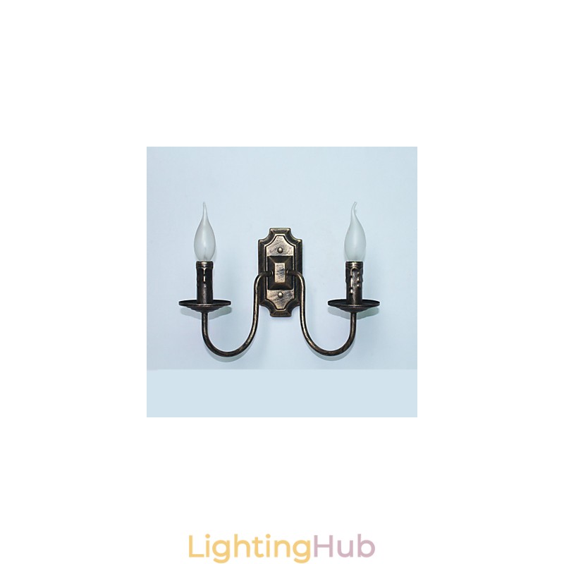 Retro Simple Wall Lamp Corridor Hallway Double Head Lamp Bedroom Living Room Wall Lamp Lighting