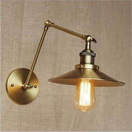 Modern Contemporary Country Retro Electroplated Feature for Swing Arm Ambient Light Swing