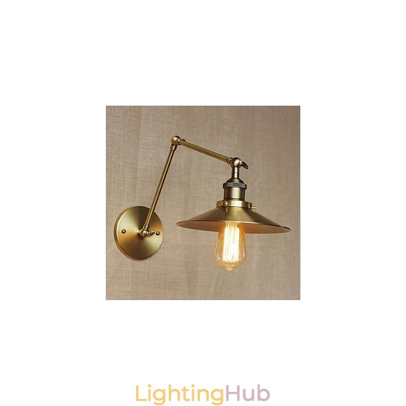 Modern Contemporary Country Retro Electroplated Feature for Swing Arm Ambient Light Swing