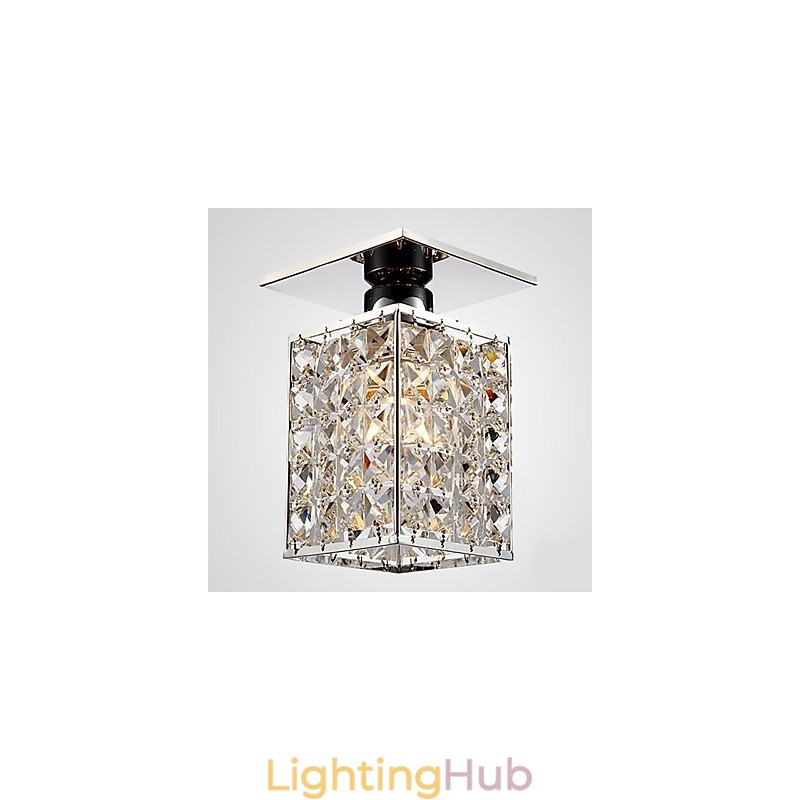 Modern Contemporary Electroplated Metal Flush Mount