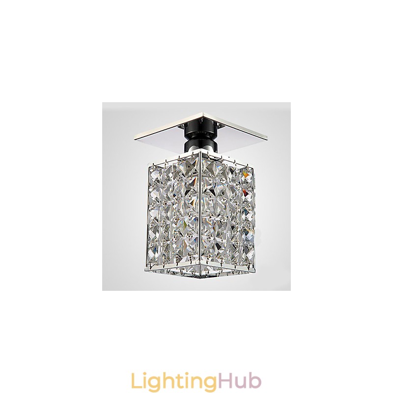 Modern Contemporary Electroplated Metal Flush Mount