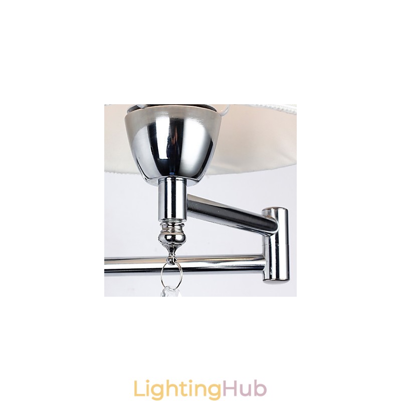 Wall Lamp Modern Contemporary Rustic Lodge Modern Comtemporary Country Chrome Feature for Crystal Swing Arm