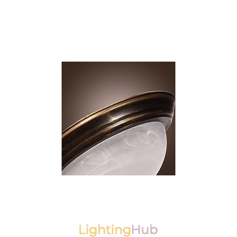 Antique Inspired Flush Mount with 2 Lights