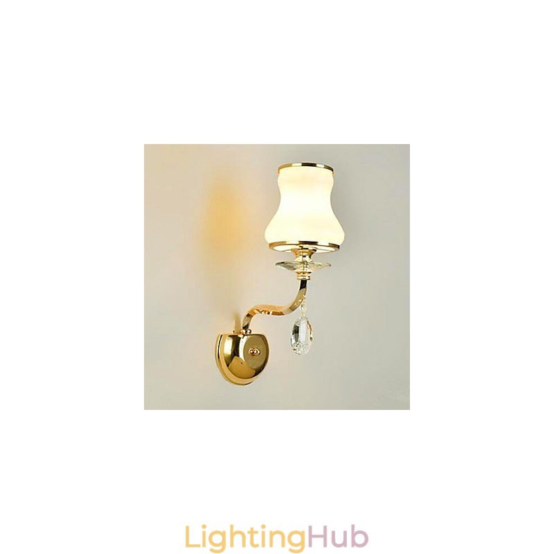 Modern Contemporary Electroplated Feature for Crystal Mini Style Eye Protection Ambient Light Wall Lights