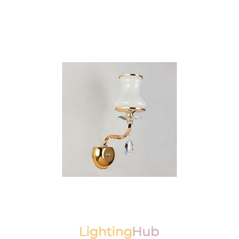 Modern Contemporary Electroplated Feature for Crystal Mini Style Eye Protection Ambient Light Wall Lights