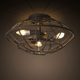 Retro Mini Style Painting Metal Flush Mount