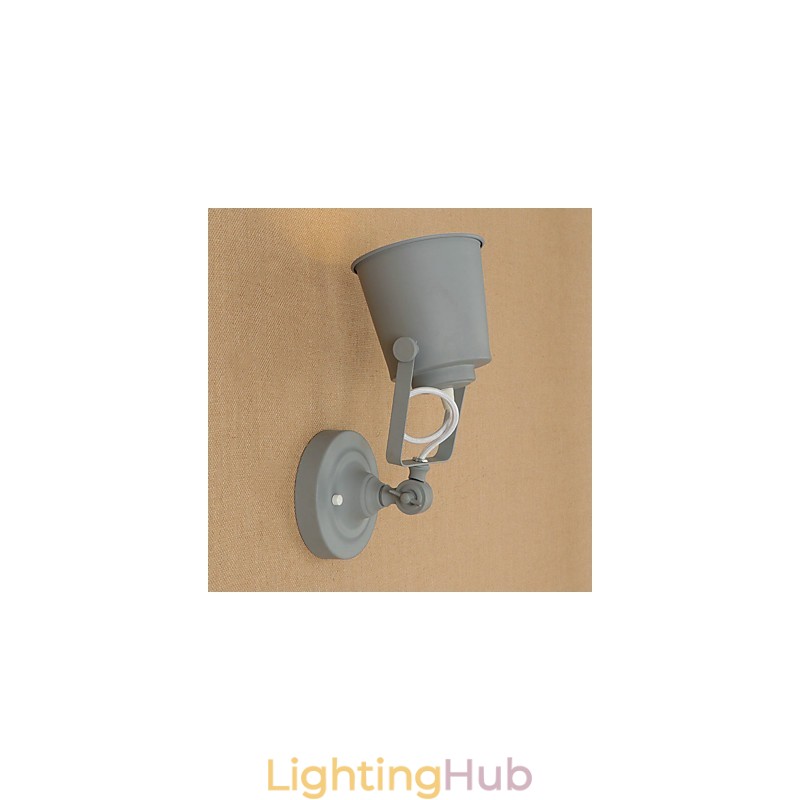Painted Steel Wall Lamp Dumb Black American Coffee Decoration Retro Wall Light Lightsaber Lamp On Wall