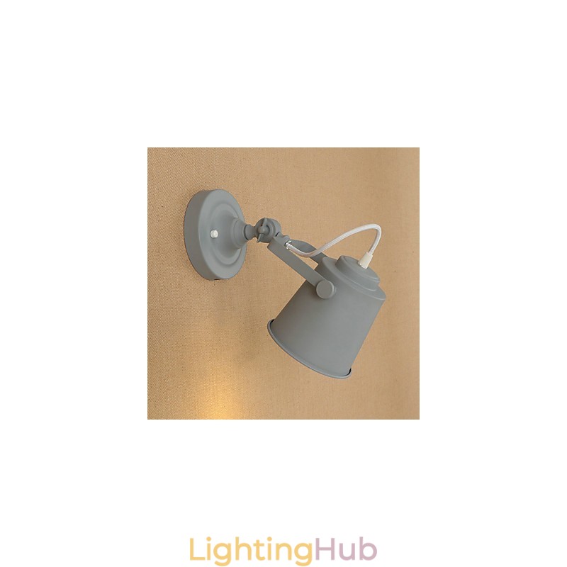 Painted Steel Wall Lamp Dumb Black American Coffee Decoration Retro Wall Light Lightsaber Lamp On Wall