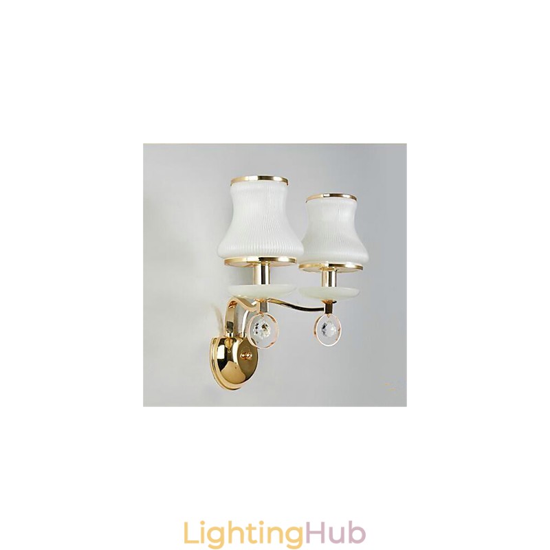 Modern Contemporary Electroplated Feature for Crystal Mini Style Eye Protection Wall Lights