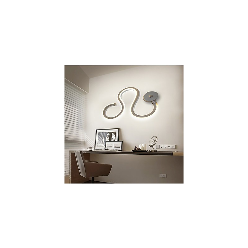 Modern Minimalist Lamp Aluminum Lamp Bedroom Bedside Lamp Decoration Designers Shaped Corridor Lighting Creative Living Room Lamps