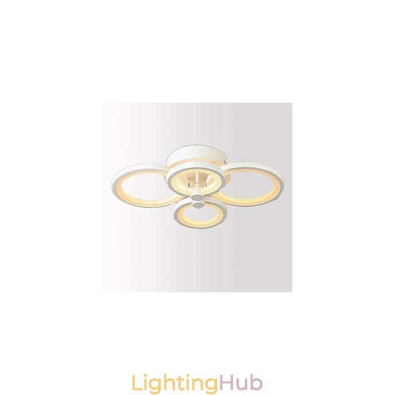 42W Flush Mount Modern Contemporary Painting Metal