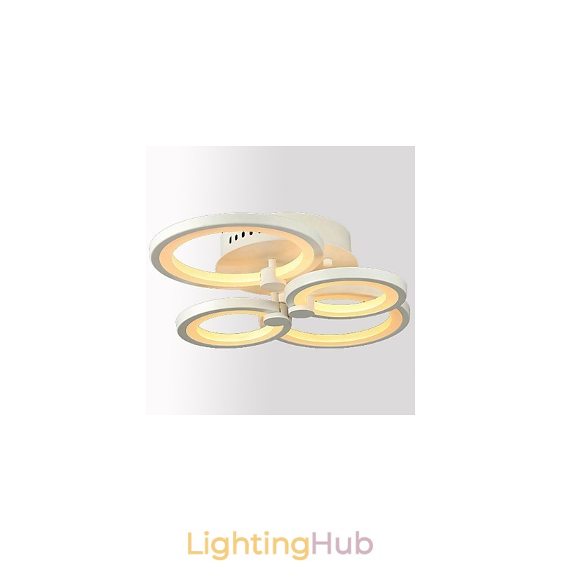 42W Flush Mount Modern Contemporary Painting Metal