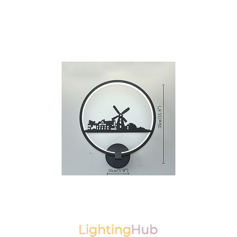 Modern Contemporary Painting Feature for Ambient Light Wall Lights Wall Light