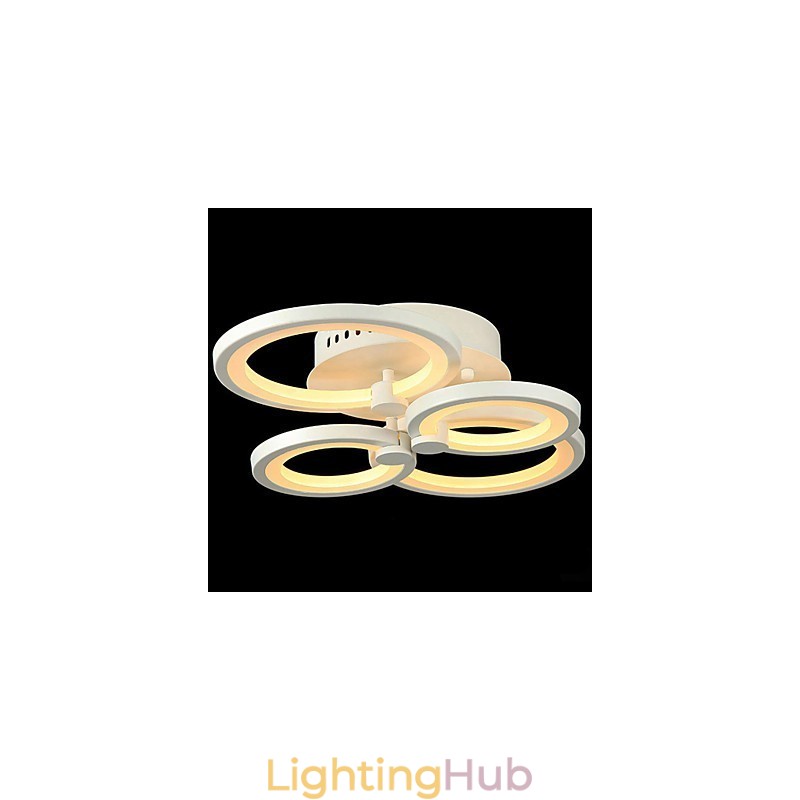 42W Flush Mount Modern Contemporary Painting Metal