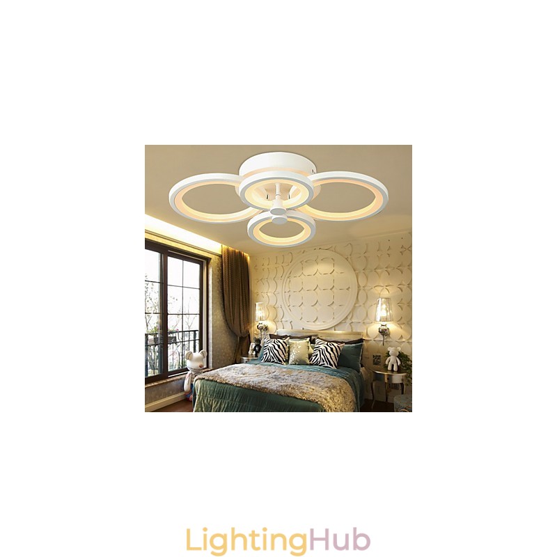 42W Flush Mount Modern Contemporary Painting Metal