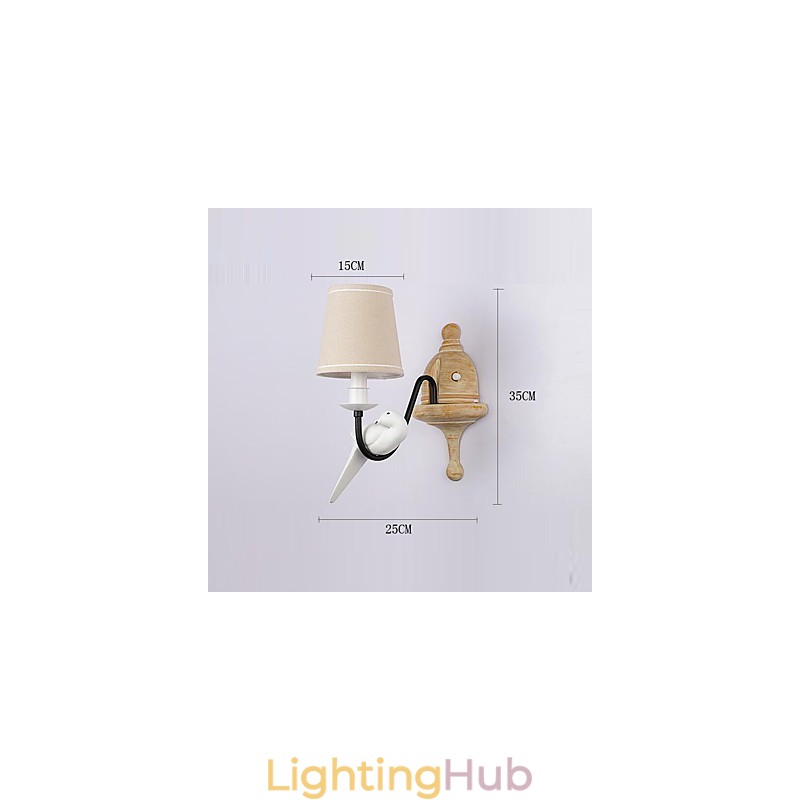 Rustic Lodge Simple Vintage Painting Feature Ambient Light Wall Sconces Wall Light