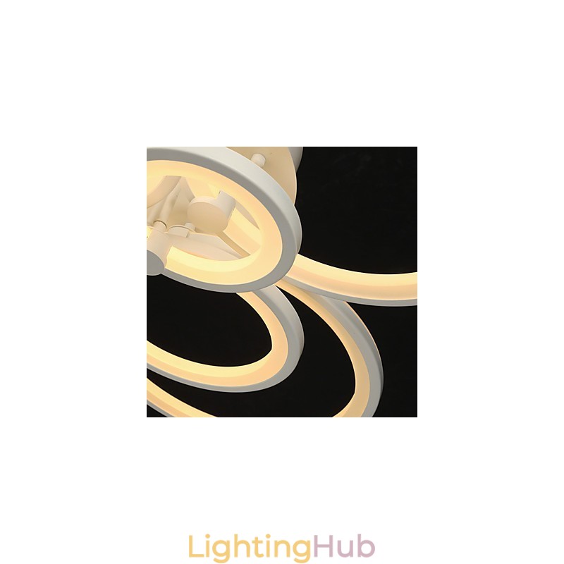 42W Flush Mount Modern Contemporary Painting Metal