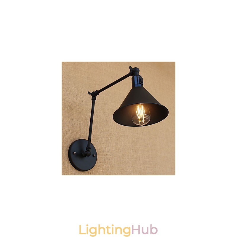 Country Retro Painting Feature for Mini Style Swing Arm Eye Protection Downlight Swing Arm Lights