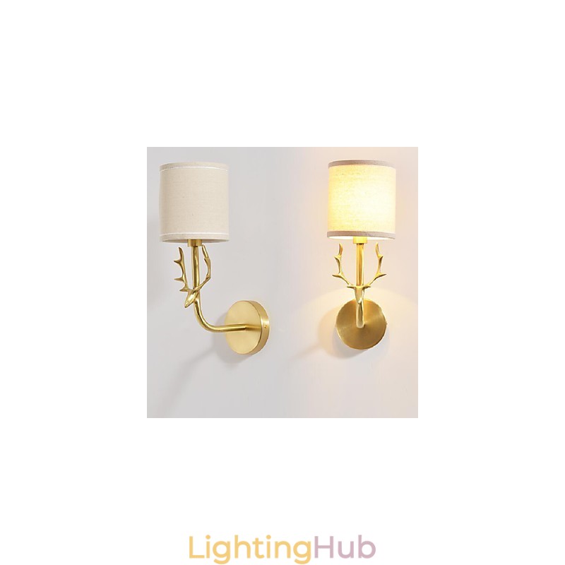 Simple Vintage Traditional Classic Brass Feature for Mini Style Ambient Light Wall Sconces Wall Light