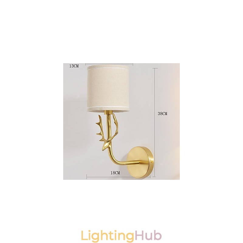 Simple Vintage Traditional Classic Brass Feature for Mini Style Ambient Light Wall Sconces Wall Light