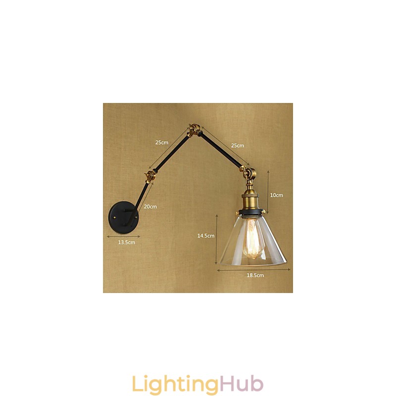 Simple Vintage Country Retro Painting Feature for Swing Arm Eye Protection Ambient Light